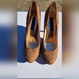 Steven by Steve Madden Brown Textured Women's Shoes